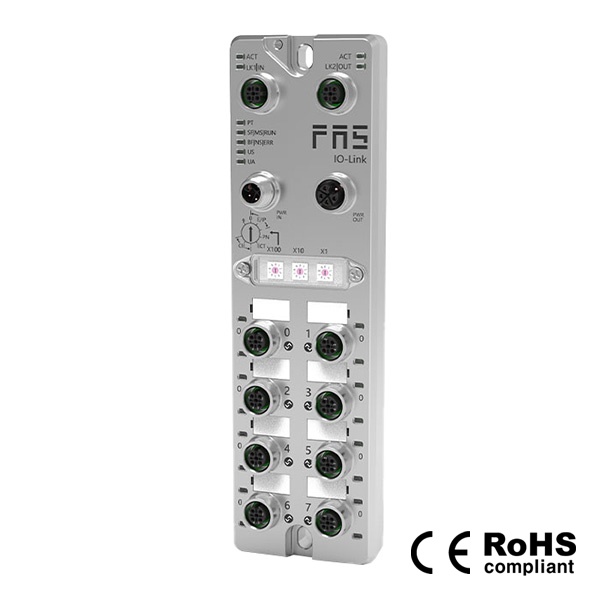 PROFINET 지원, IO-Link 마스터, 8포트, Class A, 001B11