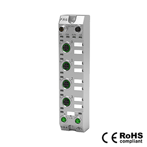 EtherCAT 프로토콜, M8 인터페이스, 4포트, 입출력 구성형 (AI/AO/DI/RTD 지원), PNP, 컴팩트, 원격 모듈, 006FB1