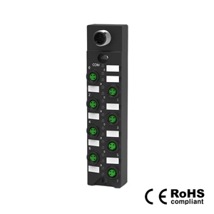 IP67, M8 인터페이스 IO-Link 허브, 플라스틱, 8포트, 8DI, PNP, 00B211