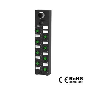 IP67, M8 인터페이스 IO-Link 허브, 플라스틱, 8포트, 8DI, NPN, 00B512