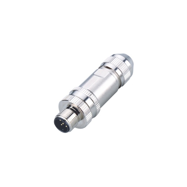M12-4핀 조립형커넥터/숫놈/스크류/메탈타입/A코딩/6~8mm(B)