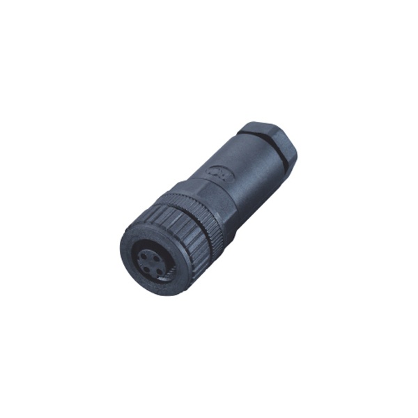 M12-8핀 조립형커넥터/암놈/스크류/플라스틱타입/A코딩/4~6mm(PG7)