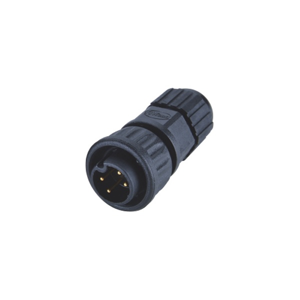 M12-6핀 조립형커넥터/숫놈/납땜/퀵락/A코딩/3~6mm