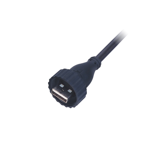USB2.0 케이블몰드/숫놈/쉴드 방수커넥터/PVC 케이블 3M