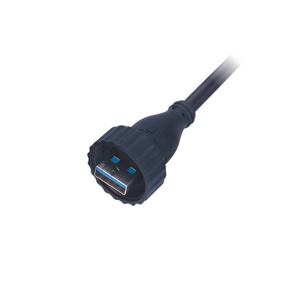 USB3.0 케이블몰드 숫놈/쉴드 방수커넥터/PVC 케이블 3M