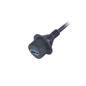 USB3.0 패널마운트/암놈/전면체결/납땜 타입/쉴드 방수커넥터