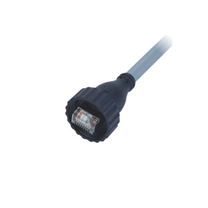 RJ45 케이블몰드/숫놈/쉴드 방수커넥터/PVC 케이블 3M