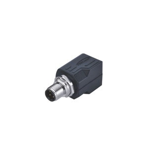 M12-4핀 숫놈 to RJ45/컨버터 커넥터/D코딩/패널 마운트 타입