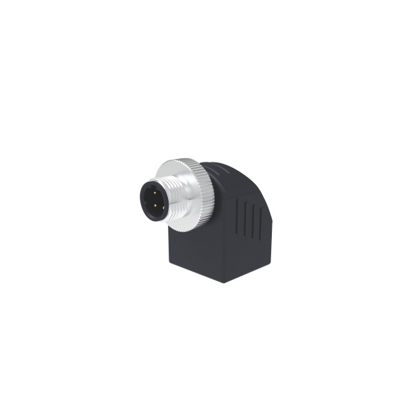 M12-4핀 숫놈 to RJ45/앵글/컨버터 커넥터/D코딩