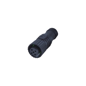 M12-6핀(5+PE) 종단저항커넥터/숫놈/120&Omega;/C코딩